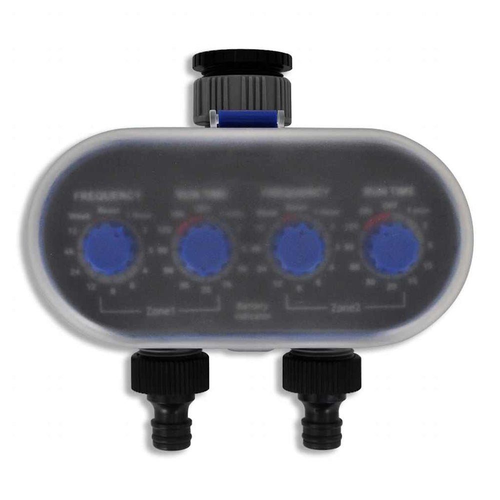 vidaXL Minuteur d'arrosage électronique automatique à 2 sorties