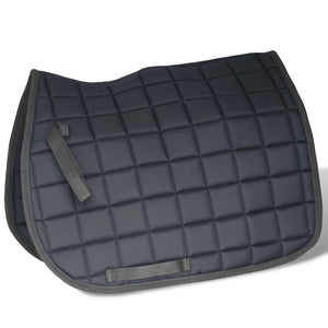 16" Reitsattel Set Echtes Leder Schwarz