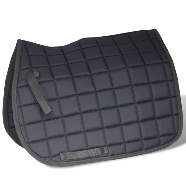 16" Reitsattel Set Echtes Leder Schwarz