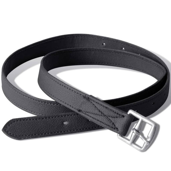16" Reitsattel Set Echtes Leder Schwarz