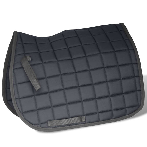 Pferdesattelset 17,5" Echtes Leder Schwarz