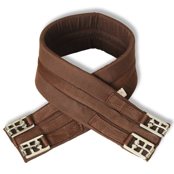 Pferdesattel Set 17,5" Leder Braun 5-in-1