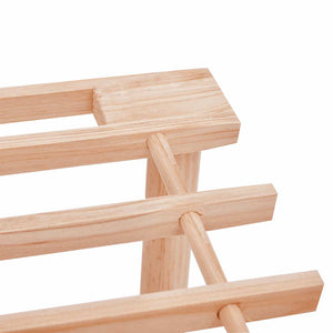 Massivholz Schuhregal 3 Böden, 2er Set
