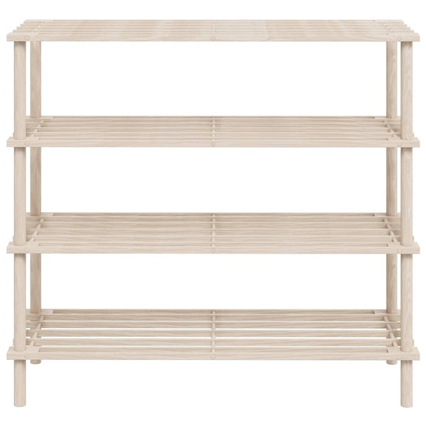 Schuhregale mit 4 Böden 2 Stk. Massivholz Tanne