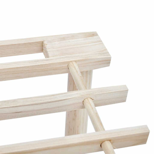 Schuhregale 4 Böden Massivholz Tanne 2er Set