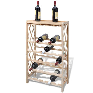 Weinregal aus Holz für 25 Flaschen