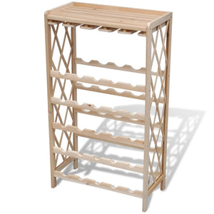 Weinregal aus Holz für 25 Flaschen
