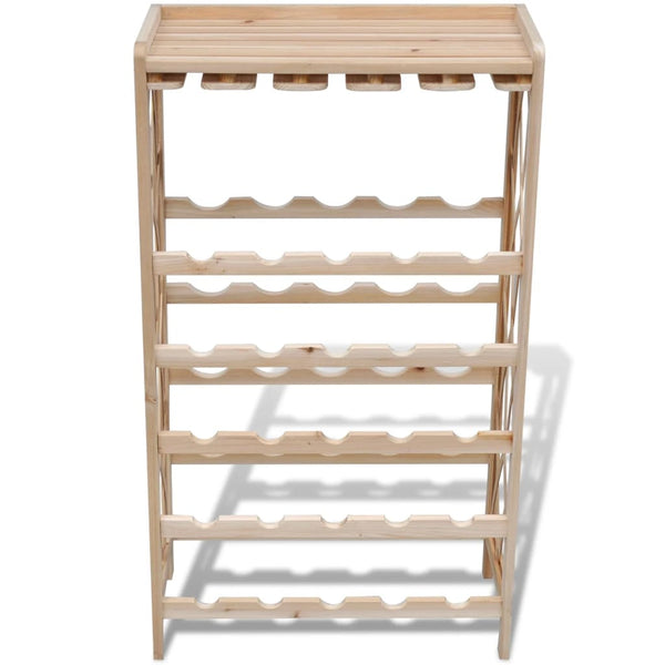 Weinregal aus Holz für 25 Flaschen