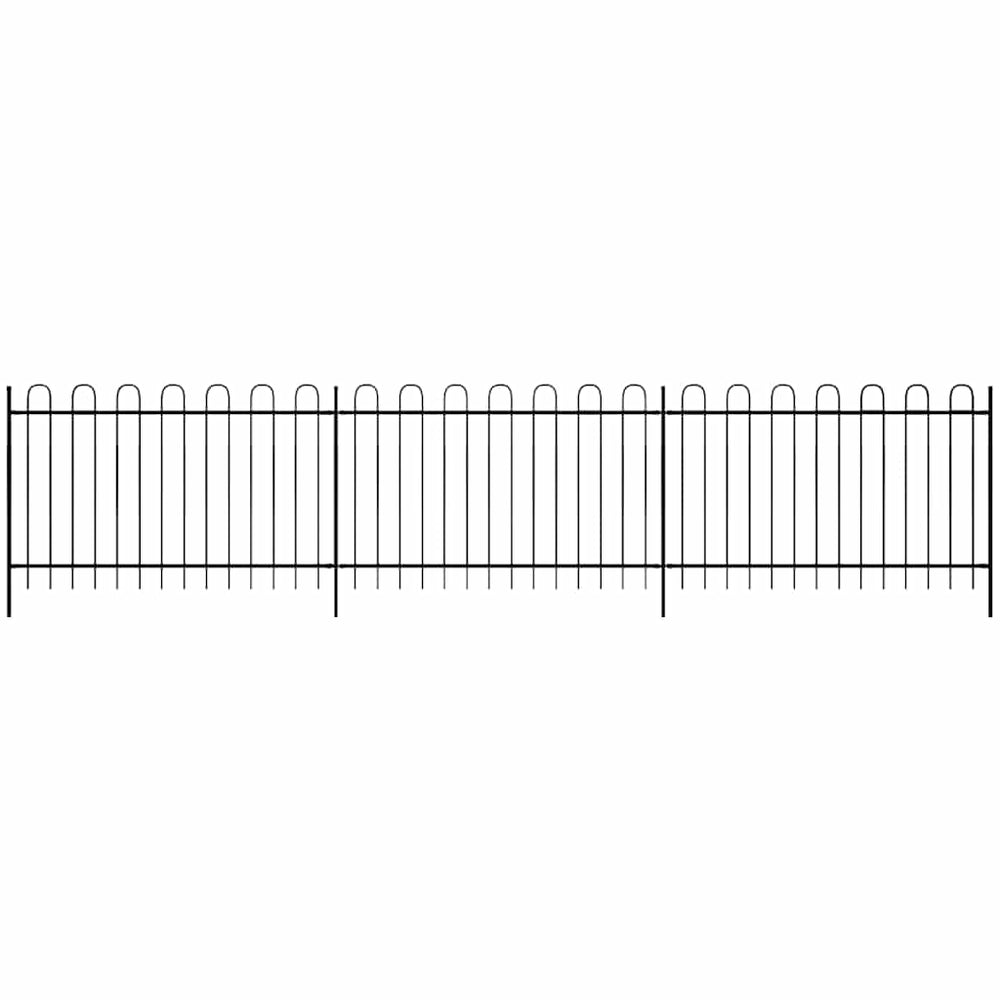 vidaXL Fence 600 x 150 cm Powder-Coated Steel