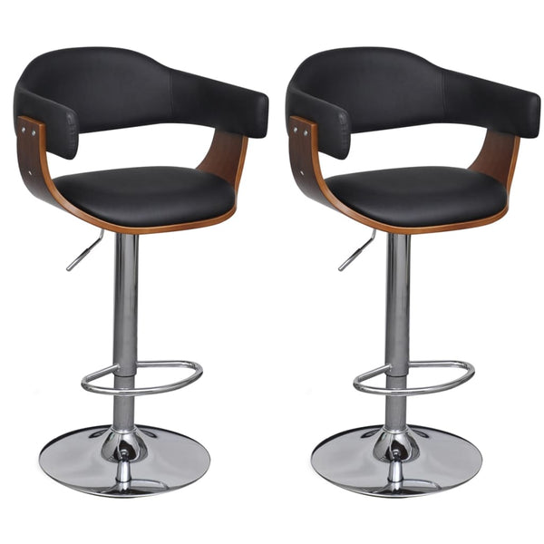 Barhocker 2er Set Kunstleder