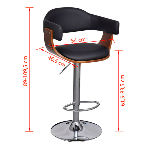 Barhocker 2er Set Kunstleder