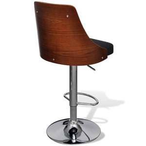 2er Set Barhocker Bugholz & Stoff