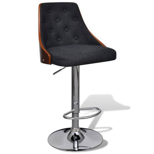 2er Set Barhocker Bugholz & Stoff