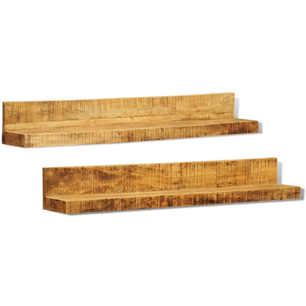 Massivholz Wandregale 2er Set