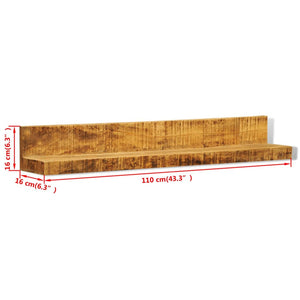 Massivholz Wandregale 2er Set