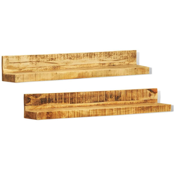 Massivholz Wandregale 2er Set