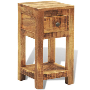 Nachttisch mit 1 Schublade Massivholz Mango