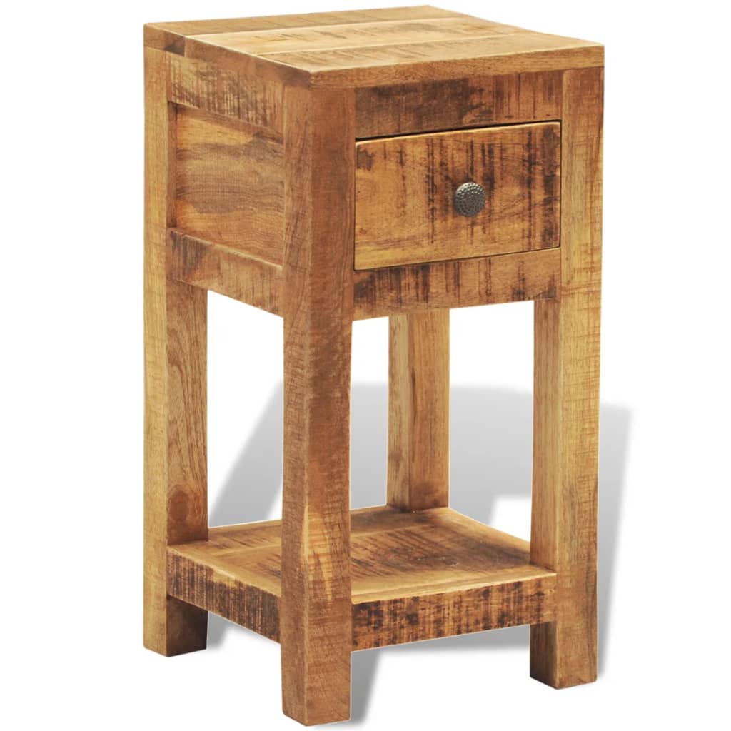Nachttisch mit 1 Schublade Massivholz Mango