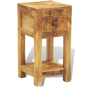 Nachttisch mit 1 Schublade Massivholz Mango