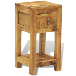 Nachttisch mit 1 Schublade Massivholz Mango