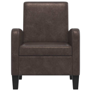 Sessel Braun Kunstleder