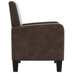 Sessel Braun Kunstleder