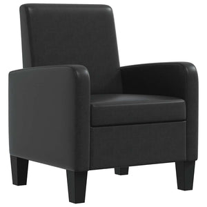 Sessel Schwarz Kunstleder
