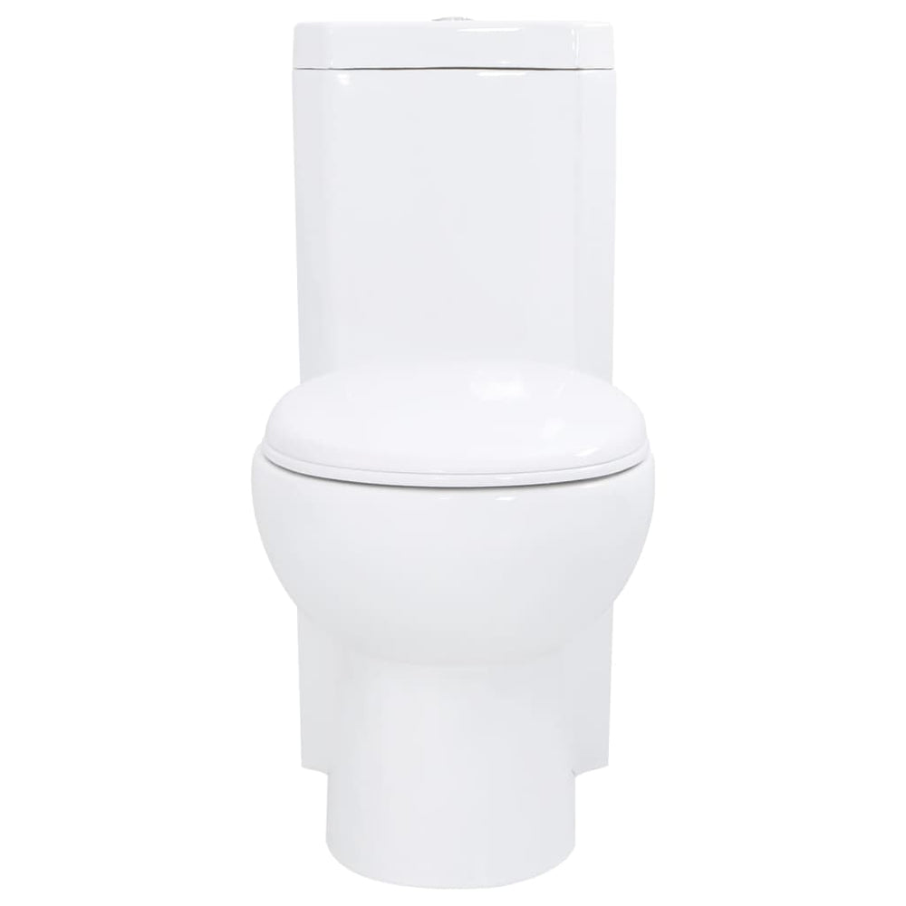 Toilette für Ecke Keramik Weiß
