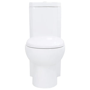 Toilette für Ecke Keramik Weiß