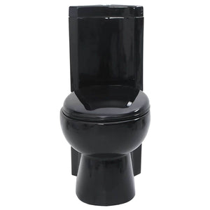 Toilette für Ecke Keramik Schwarz