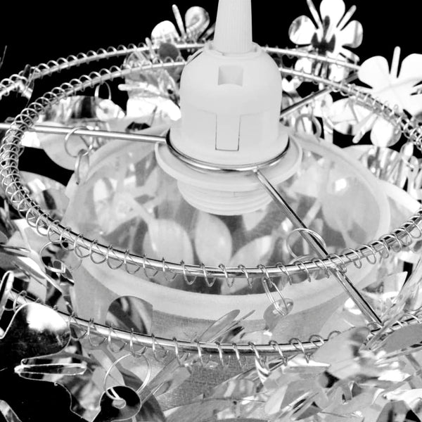 Blätter Pailletten Anhänger Kronlampe Silbern