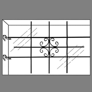 Fenstergitter 69x114 cm