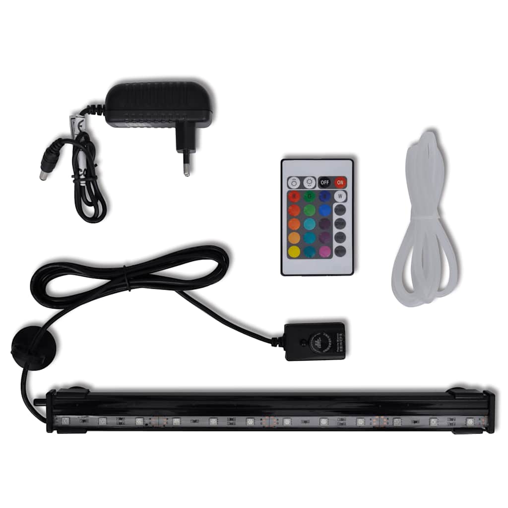 Éclairage LED pour aquarium Lampe à bulles sous-marine RGB 32 cm