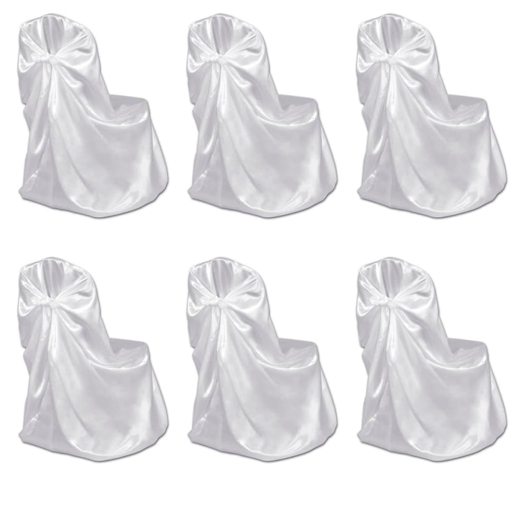 6 x Stuhlhusse für Hochzeit Bankett weiß