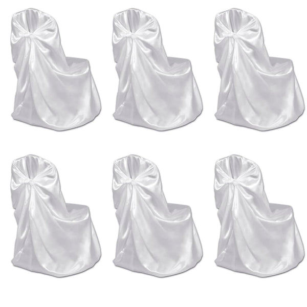6 x Stuhlhusse für Hochzeit Bankett weiß