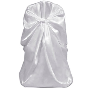 6er Set Stuhlhussen Weiß für Hochzeit & Bankett
