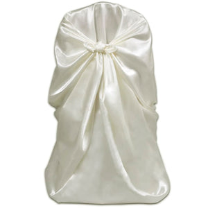 6er Set Stuhlhusse Creme für Hochzeit