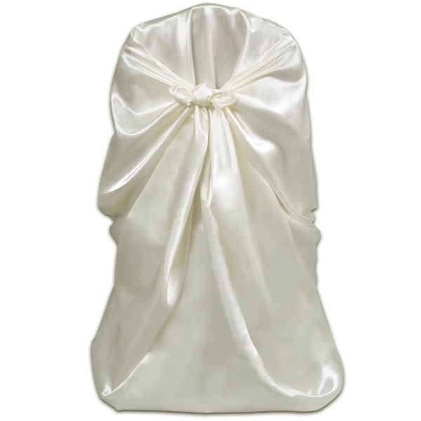 6er Set Stuhlhusse Creme für Hochzeit