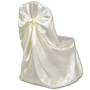 6er Set Stuhlhusse Creme für Hochzeit