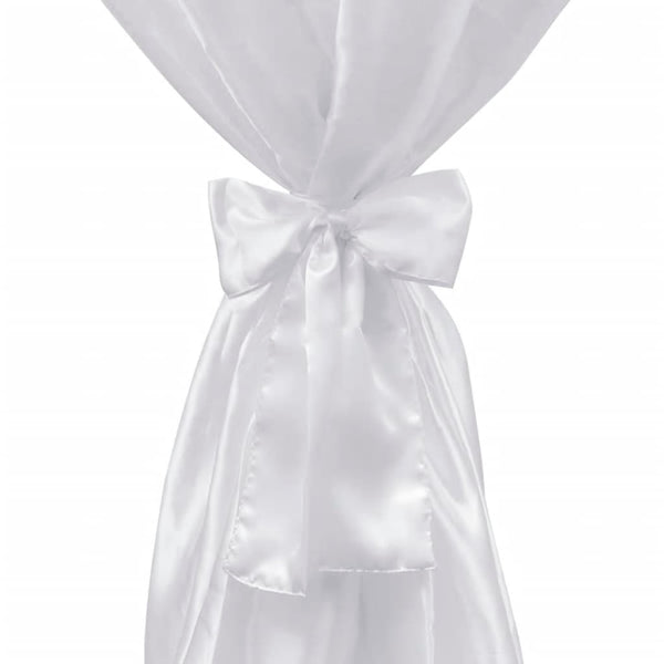 2 x Nappe haute pour table mange-debout blanche 60 cm