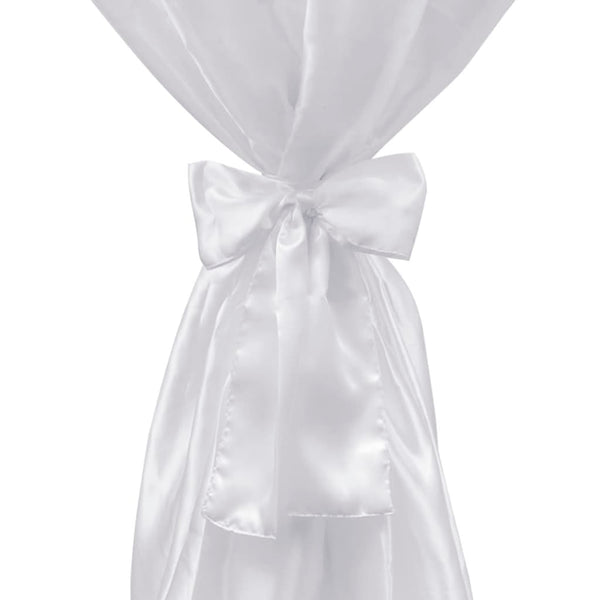 2 x housse de table housse de table mange-debout blanche 70 cm