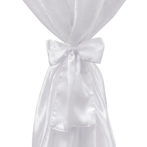 2 x housses de table mange-debout blanches 80 cm