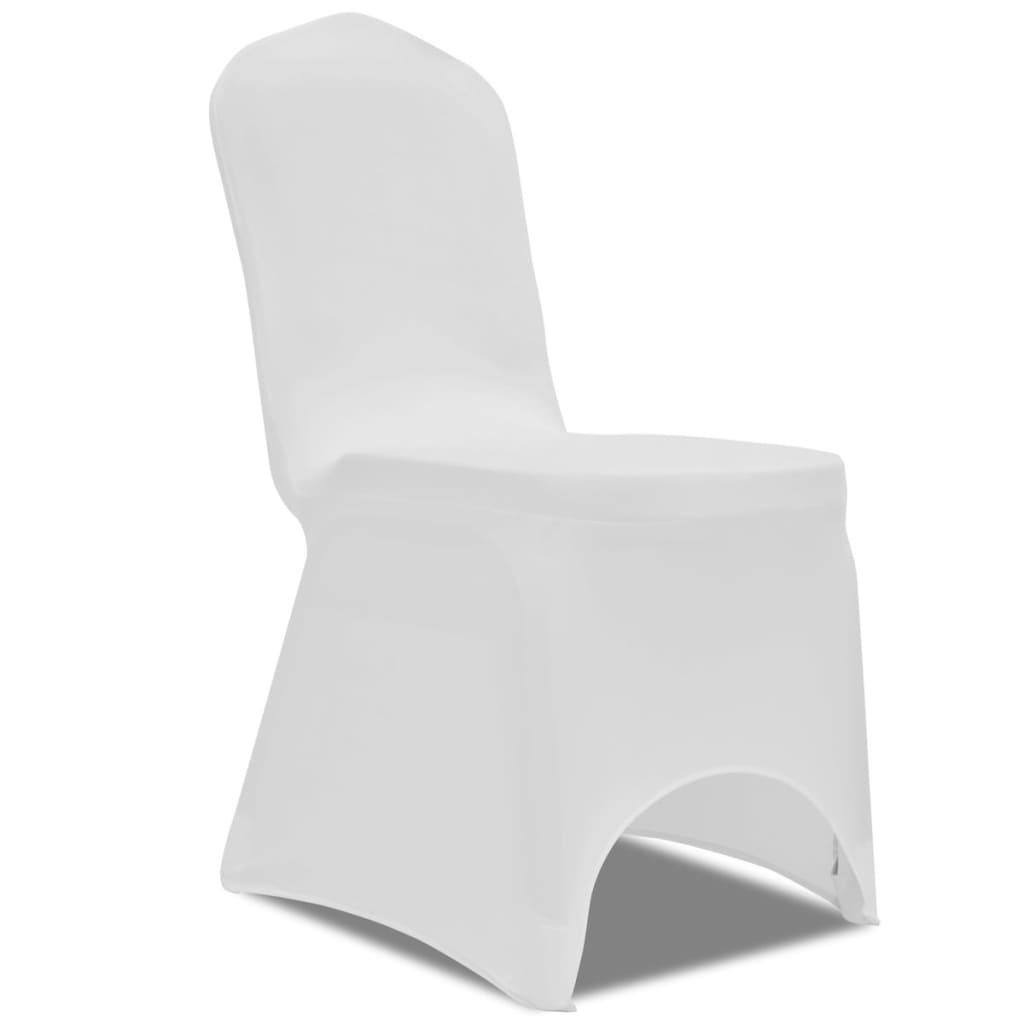 50er Pack Stuhlhusse Stretch Weiß