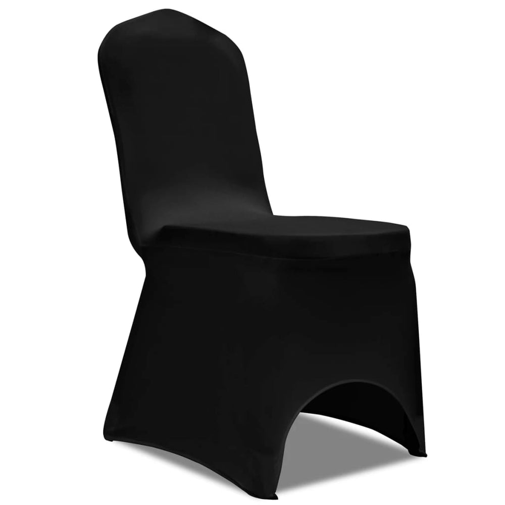 6er Set Stuhlhusse Stretch Schwarz