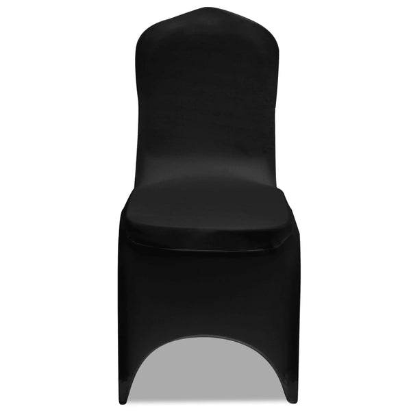 6er Set Stuhlhusse Stretch Schwarz