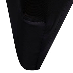 6er Set Stuhlhusse Stretch Schwarz
