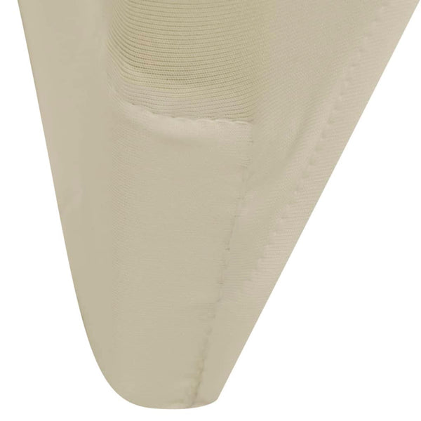 6 x housse de chaise stretch crème