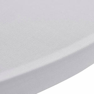 2 x Housse de table mange-debout stretch Ø60 cm blanc