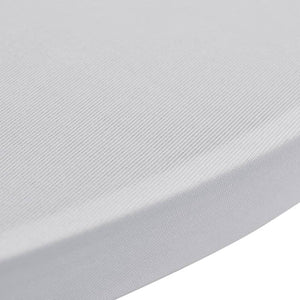 2 x Tischhusse für Stehtisch Stretchhusse Ø70 cm weiß
