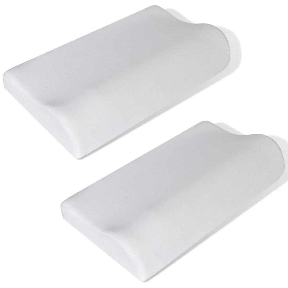 2 x Oreiller orthopédique à mémoire de forme, oreiller de sommeil, oreiller